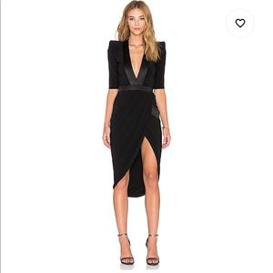 Zhivago Eye of Horus Midi Dress in Black